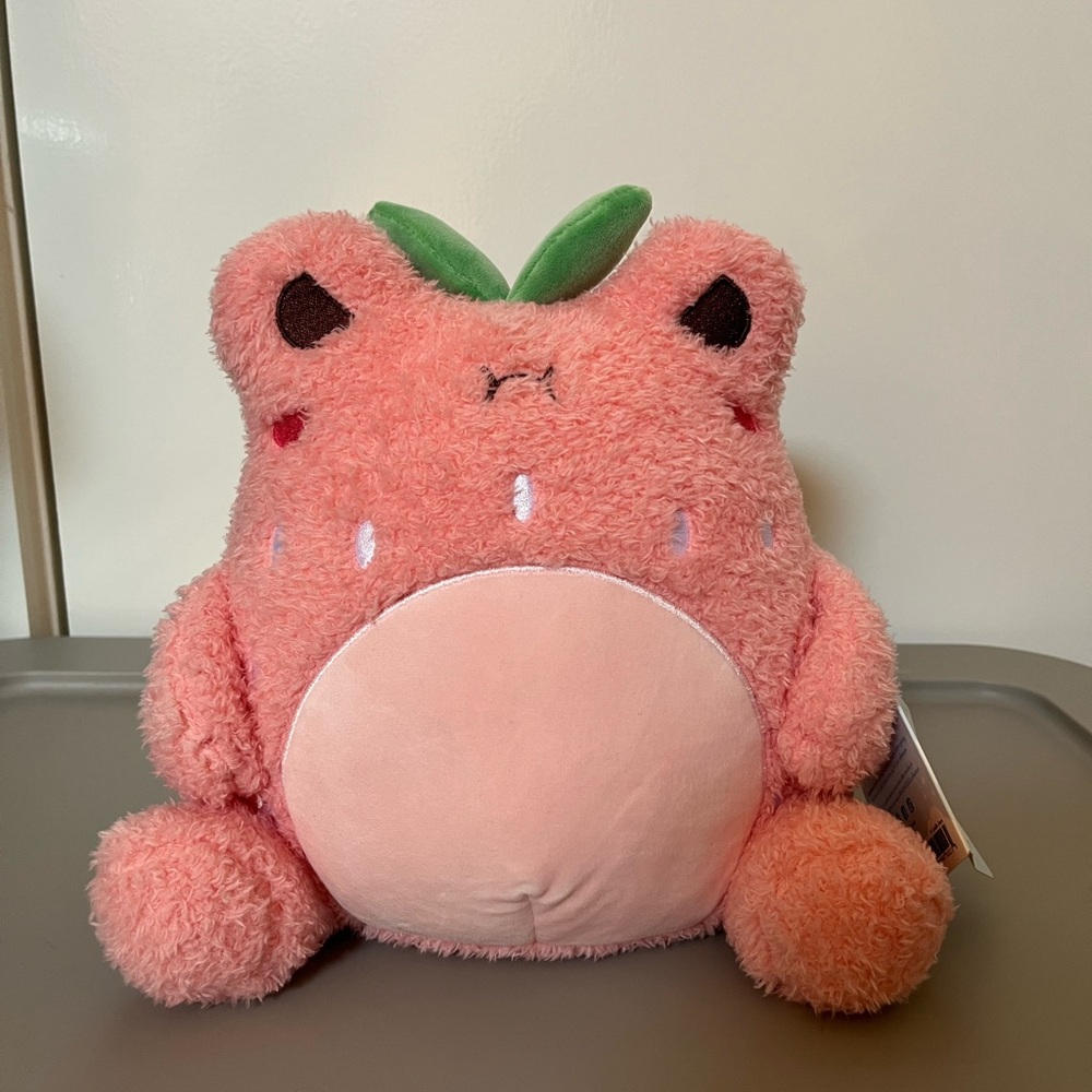 Cuddle Barn Strawberry Wawa Frog Plush